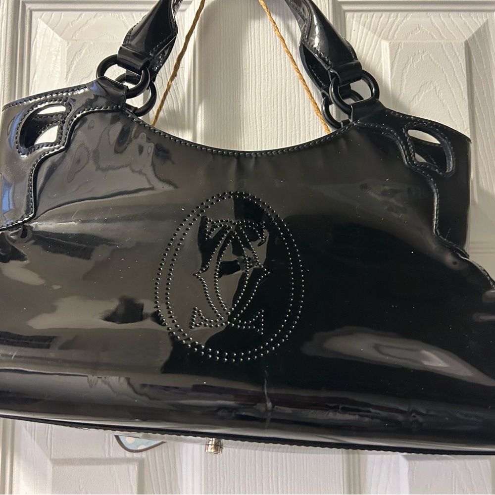 Cartier:Black Patent Leather Vintage Handbag